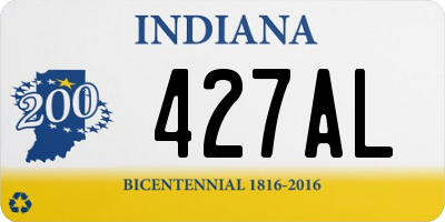 IN license plate 427AL