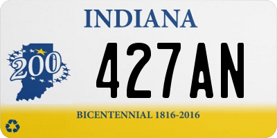 IN license plate 427AN