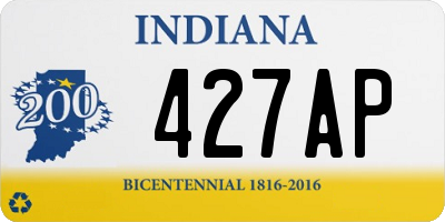 IN license plate 427AP