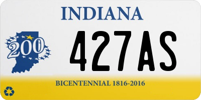 IN license plate 427AS