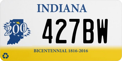 IN license plate 427BW