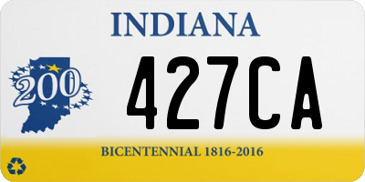 IN license plate 427CA