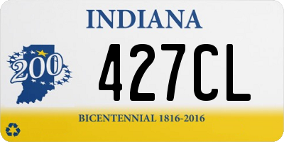 IN license plate 427CL