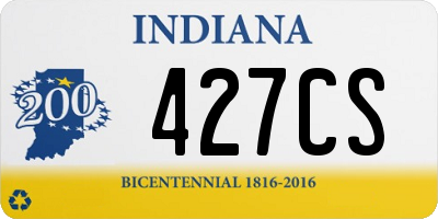 IN license plate 427CS