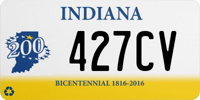 IN license plate 427CV