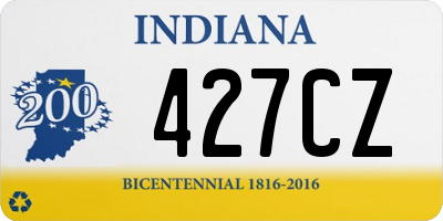 IN license plate 427CZ