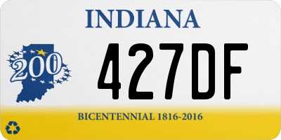 IN license plate 427DF