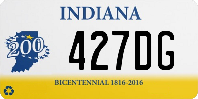 IN license plate 427DG