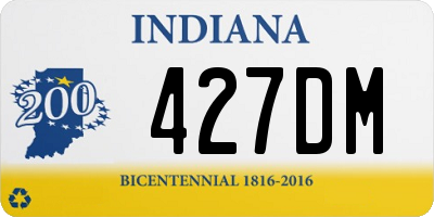 IN license plate 427DM