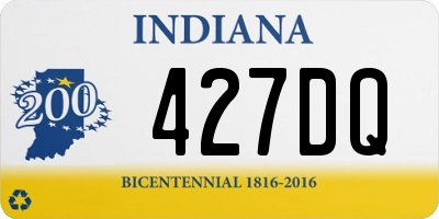 IN license plate 427DQ