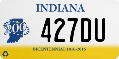 IN license plate 427DU