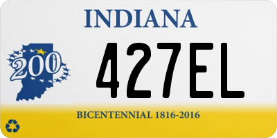 IN license plate 427EL