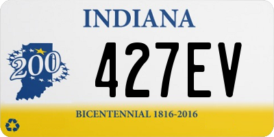 IN license plate 427EV