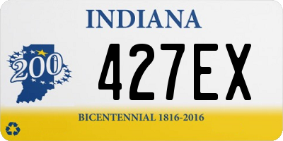 IN license plate 427EX