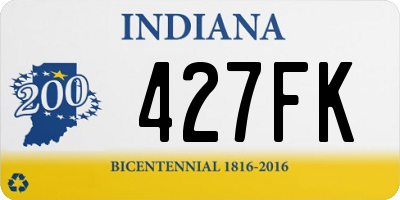 IN license plate 427FK