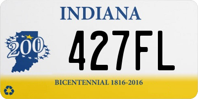 IN license plate 427FL