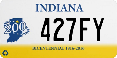 IN license plate 427FY