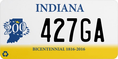 IN license plate 427GA