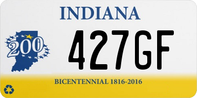 IN license plate 427GF