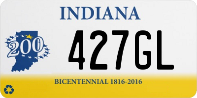 IN license plate 427GL