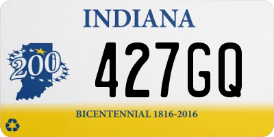 IN license plate 427GQ