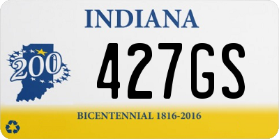 IN license plate 427GS