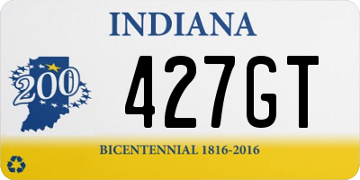 IN license plate 427GT