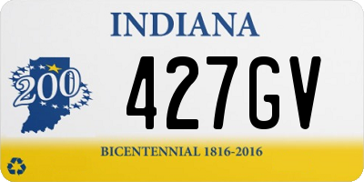 IN license plate 427GV