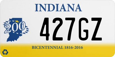 IN license plate 427GZ
