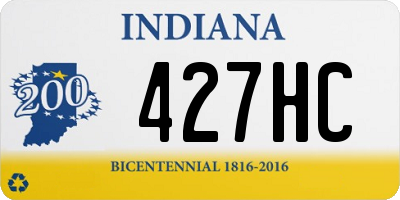 IN license plate 427HC