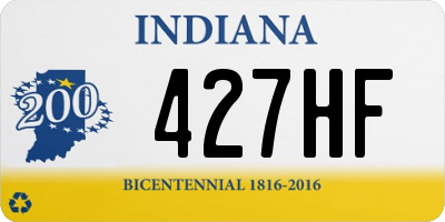 IN license plate 427HF