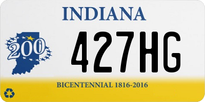 IN license plate 427HG