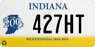 IN license plate 427HT