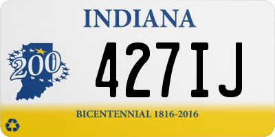 IN license plate 427IJ