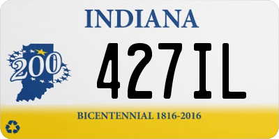 IN license plate 427IL