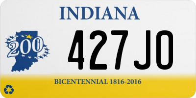 IN license plate 427JO