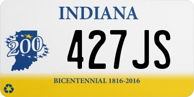 IN license plate 427JS