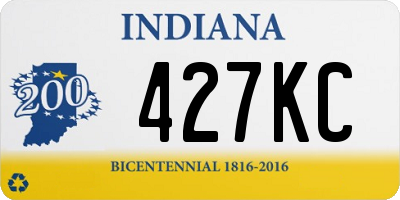 IN license plate 427KC