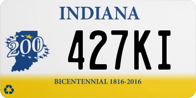 IN license plate 427KI