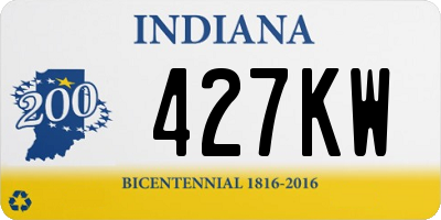 IN license plate 427KW