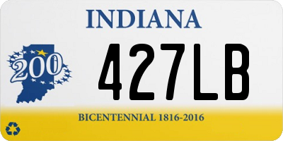 IN license plate 427LB