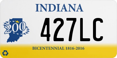 IN license plate 427LC