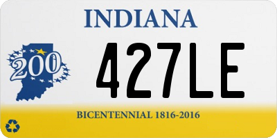 IN license plate 427LE