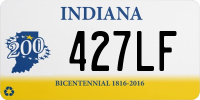 IN license plate 427LF