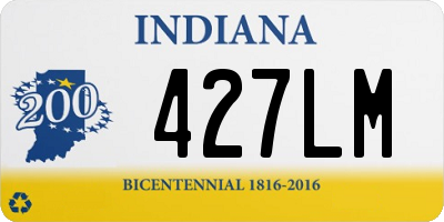 IN license plate 427LM