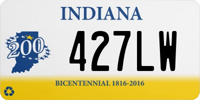 IN license plate 427LW