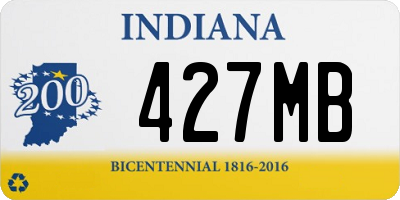 IN license plate 427MB