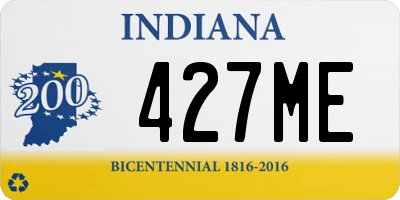 IN license plate 427ME