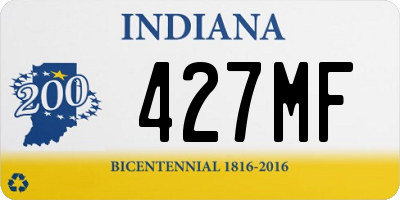 IN license plate 427MF