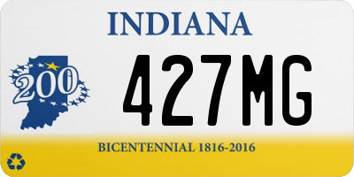 IN license plate 427MG